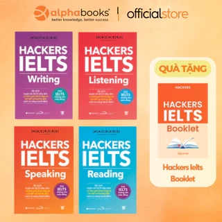 Bộ sách Hackers IELTS (Có File Nghe): Listening + Reading + Writing + Speaking (Bộ 4 Cuốn/Lẻ, Tái Bản Mới Nhất - Gamma)