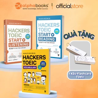 Sách > Combo Hackers TOEIC : VOCABULARY + READING + LISTENING - Phương Pháp Ôn Luyện Toeic Hiệu Qủa Chỉ 30 Phút Mỗi Ngày