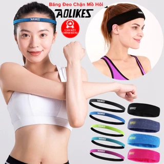 Băng Đô Đeo Trán Ngăn Mồ Hôi Siêu Thấm Hút Dày Dặn Thoáng Khí Headband Chạy Bộ Tập Gym Thể Thao Chính Hãng Aolikes