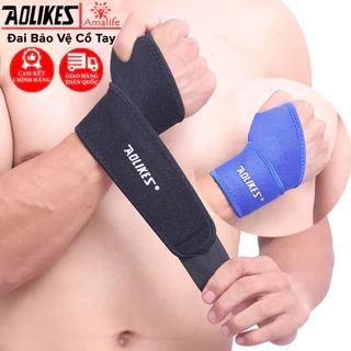 Băng Quấn Bảo Vệ Cổ Tay Chính Hãng Aolikes AL7937 Hỗ trợ Nẹp Khớp Cổ Tay Tập Gym Tập Thể Thao Quần Vợt Chọn Màu Cao Cấp