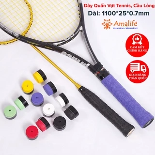 Cuốn Cán Vợt Tennis, Cầu Lông PU Cao Cấp Dài 1100*25*0.7mm Chính Hãng Amalife (1 cái)