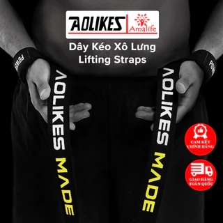 Dây Kéo Lưng Lifting Straps Hỗ Trợ Các Bài Tập Kéo Khi Thể Hình, Tập Gym AOLIKES AL 7637 (1 Đôi) Chính Hãng Aolikes