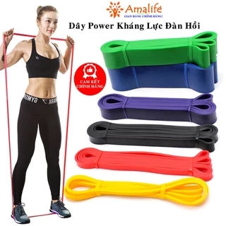 Dây Kháng Lực Đàn Hồi Cao Su Power Band Đa Năng Hỗ Trợ Tập Luyện Thể Thao, Lên Xà, Tập Tay Chân Mông Chính Hãng Amalife