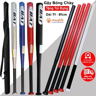 Gậy Bóng Chày Dài 71cm  - 81cm Bằng Thép Cứng Chọn Màu - Tặng Túi Đựng Gậy Bóng Chày Chuyên Dụng Chính Hãng Amalife