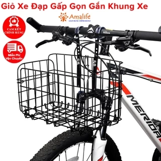 Giỏ Xe Đạp Thể Thao Gấp Lại Được Gắn Xe Đạp Sports - Giỏ Gắn Xe Đạp Địa Hình Xe Đô Thị Chính Hãng Amalife