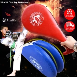 Đích Đá Cầm Tay Tập Võ Thuật Taekwondo, Vovinam, Karatedo, Boxing Bọc Da PU Cao Cấp Kêu To Chính Hãng Amalife