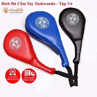Đích Đá Tập Võ Thuật Cầm Tay Taekwondo, Vovinam, Karatedo Bằng Da PU Cao Cấp Cho Trẻ Em - Người Lớn Hãng Amalife