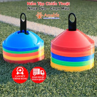 Nấm Lùn Chiến Thuật Tập Bóng Đá, Cone, Tập Trượt Patin Cao 5cm Chọn Màu – Nặng 22gram Chính Hãng Amalife