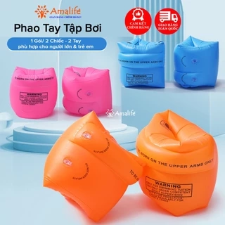 Phao Tay Tập Bơi Size Lớn, Dày Sử Dụng Lâu Bền – 2 Chiếc Phao Tay Cho Cả Người Lớn và Trẻ Em Hãng Amalife