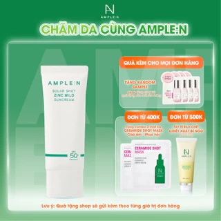 Kem Chống Nắng Làm Dịu Da Ample:n Solar Shot Zinc Mild Suncream 40ML