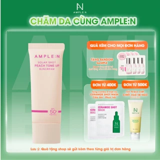 Kem Chống Nắng Nâng Tone Hồng Đào Ample:n Solar Shot Peach Tone Up Suncream 40ml