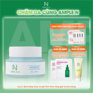 Kem Dưỡng Cấp Ẩm Cho Da AMPLE:N Hyaluron Shot Hydration Cream 60ML