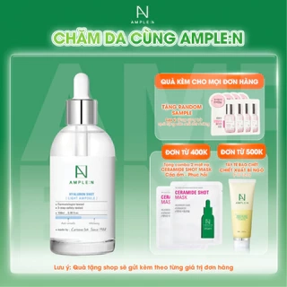 Tinh Chất Cấp Ẩm Làm Trắng Da Ample:N Hyaluron Shot Light Ampoule 100ml
