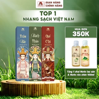 Nhang mùi tết Bách Thảo, Trầm Bắc, Quế Chi ít khói không hóa chất chiết xuất hoàn toàn từ thiên nhiên