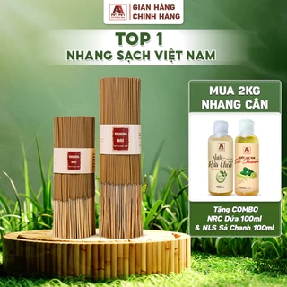 Nhang Mùi Tết Hương Bài 1 kg AN AN chiều dài 30cm 40cm, ít khói, chiết xuất hoàn toàn từ thiên nhiên