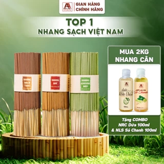 Nhang thơm thảo mộc 23cm (Quế - Diệp - Trầm hương,...) thơm dịu, ít khói, an toàn