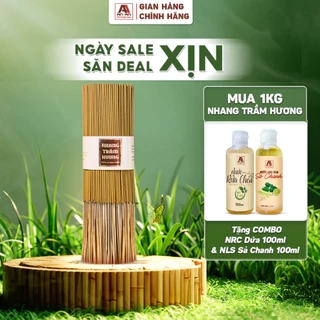 Nhang Trầm Hương 1kg An An Loại Cao Cấp Dài 38cm tiết kiệm hơn, mùi thơm dịu nhẹ.