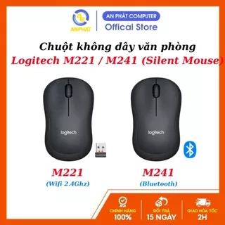 Chuột không dây Logitech M221 / M241 (Silent Mouse) - Bảo hành 12 tháng