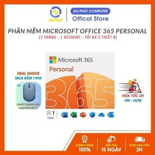 Phần mềm Microsoft Office 365 Family |12 tháng | tối đa 6 người |5 thiết bị/người |Word, Excel, PowerPoint |1TB OneDrive
