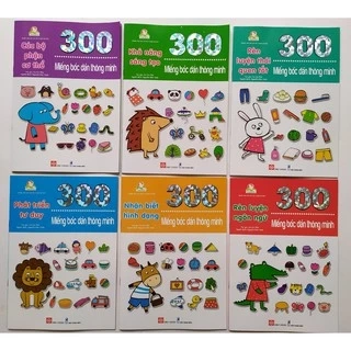 Sách - Combo 300 Miếng Bóc Dán Thông Minh - Chọn Lẻ