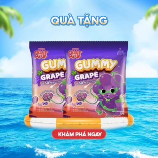 2 túi kẹo Dẻo Trái Cây Gummy vị nho 20G - Nhập Khẩu Từ Pháp Của Pháp - ANDROS FRUIT ME UP GUMMY