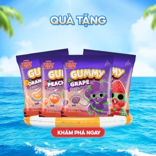 4 túi kẹo Dẻo Trái Cây Gummy 20G Mix Vị - Nhập Khẩu Từ Pháp - ANDROS FRUIT ME UP GUMMY