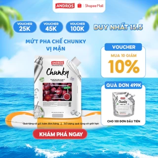 Mứt Pha Chế Mận - Có miếng trái cây thật - ANDROS CHUNKY - 1kg