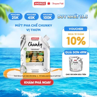 Mứt Pha Chế Thơm - Có miếng trái cây thật - Nguyên liệu pha chế - ANDROS CHUNKY - 1kg