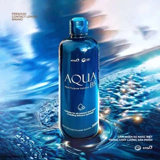 COMBO Nước Ngâm Lens 360ml + Nhỏ Mắt Lens 15ml thương hiệu Aqua B5 (Nước ngâm & nhỏ mắt dành riêng cho kính áp tròng)