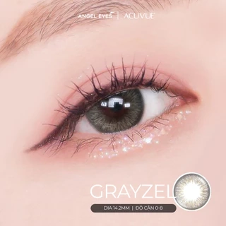 Kính áp tròng 1 ngày màu xám tự nhiên Grayzel - ACUVUE Define Angel Eyes phân phối chính hãng độ cận 0-9 giãn nhẹ 14.2mm
