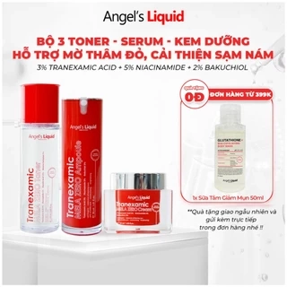 Bộ Sản Phẩm Toner - Serum - Kem Dưỡng Giảm Thâm Nám Chuyên Biệt Angel's Liquid Tranexamic Acid Mela Zero