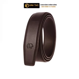 Thắt lưng nam da thật không đầu khóa Anh Tho Leather - Nâu