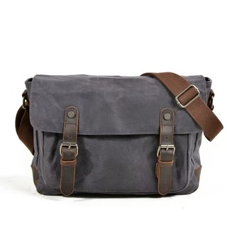 Túi đeo chéo vải bố chống nước Anh Tho Leather DC6027