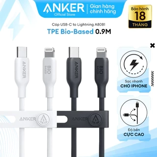 Cáp Sạc Anker TPE Bio-Based 542 USB-C to Lightning Dài 0.9M - A80B1