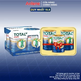 Bộ quà tặng combo 2 sữa bột bổ sung dinh dưỡng Anlene TOTAL 10 800g/lon