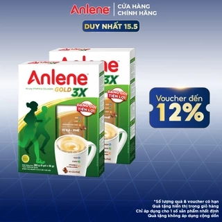 Combo 2 Sữa bột Anlene cà phê hộp 8x35g/hộp