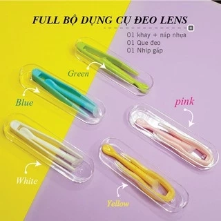 Bộ Dụng Cụ Đeo Kính Áp Tròng Ann365 - Khay Đựng Kính Áp Tròng Đa Dụng - Hộp Đựng Lens Đa Năng Ann365