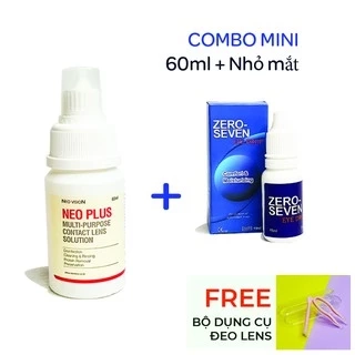 Combo Nước Ngâm Lens Và Nước Nhỏ Mắt Chuyên Dụng ANN365 Đeo Kính Áp Tròng