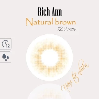 Lens cận ANN365 dùng 24H màu nâu tự nhiên sử dụng 1 lần natural brown