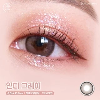 Lens Mắt 1 Ngày Ann365 Indie Gray Xám Thạch Anh - Kính Áp Tròng Ann365 Xám Đủ Độ