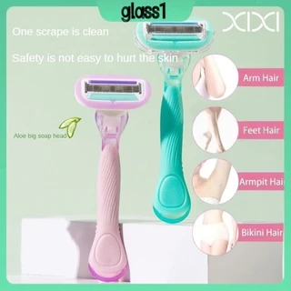 Giao Hàng Nhanh Xixi 5 Lớp Lưỡi Dao Cạo Râu Lô Hội Đầu Cạo Râu Xà Phòng Lớn Dụng Cụ Làm đẹp Tẩy Lông Mặt/chân/nách/bikini An Toàn (THỦY TINH)