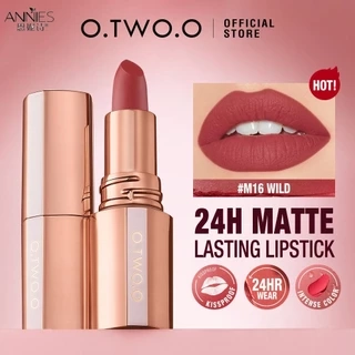O.TWO.O  Frosted Lipstick Parity Upper Lip Color Lock Beauty And Health Long Lasting Lipstick Light And Makeup-free Rich And Full Lipstick 24H Long-lasting Silky Soft *GLASS