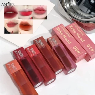 Son Môi Kekemood 5 Màu Dạng Lì Có độ Bám Cao, Dưỡng ẩm, Không Dính Cốc, Lâu Trôi, Không Thấm Nước, Mỹ Phẩm Trang điểm Môi *THỦY TINH