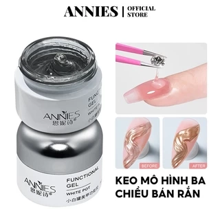 ANNIES Keo tạo hình bột gương thuật bán rắn làm móng hiệu ứng ba chiều đặc biệt không chảy