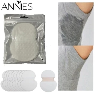 Set 2/10 miếng dán thấm hút mồ hôi dưới cánh tay ANNIES vô hình dùng một lần giữ sạch sẽ cho quần áo