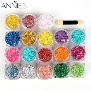 Hũ sequin phấn mắt ANNIES trang điểm lấp lánh 19 màu tùy chọn