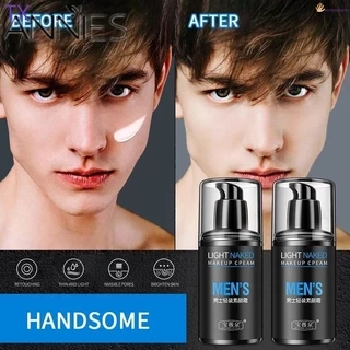 Kem Lười Kem Làm Trắng Da Mặt Bb Kem Nam Ánh Sáng Trơn Kem Che Khuyết Điểm In Mụn Làm Sáng Màu Da lazybones Men 's Light Plain Cream