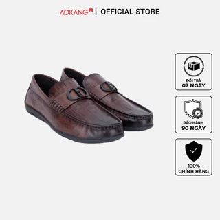 Giày Tây Nam Loafer Cao Cấp Da Bò AOKANG 1241324033