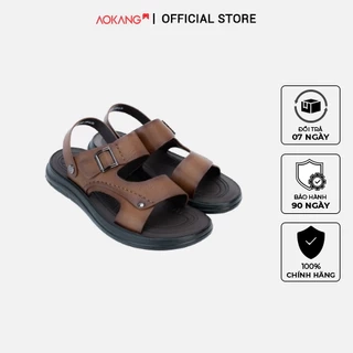 Sandal Nam Cao Cấp Da Bò AOKANG 1241721024