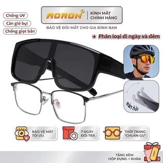 Kính Chống Bụi Phân Cực Đi Đường Nam Nữ AORON Có Thể Đeo Ngoài Gọng Cận Chống Tia UV Gây Hại, Cản Gió Và Nước Mưa AK236